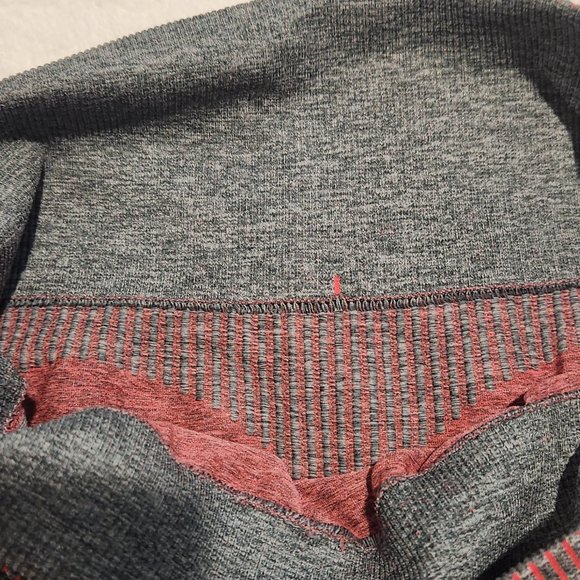 Gymshark Hyper Amplify Leggings - Charcoal Marl/Coral - Picture 3 of 4